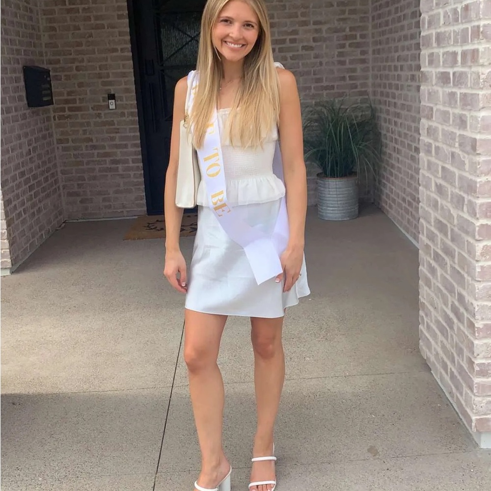 Babaton Satin Slip Mini Skirt
